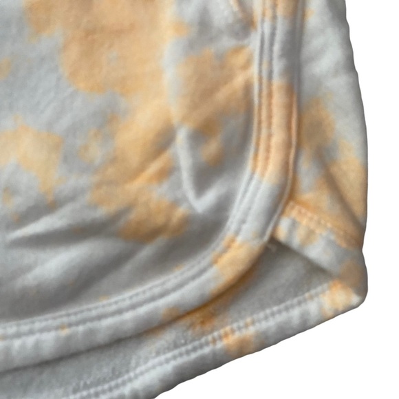 Sundry White Neon OrangeTie Dye High Waist Athletic Shorts 1 Juniors - Picture 10 of 16